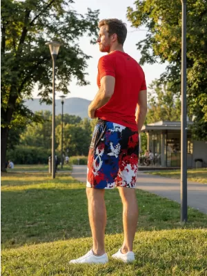 Férfi prémium funkcionális rövidnadrág zsebek nélkül ALTISPORT VOJ/ALM036KRA02 FOLTOK
