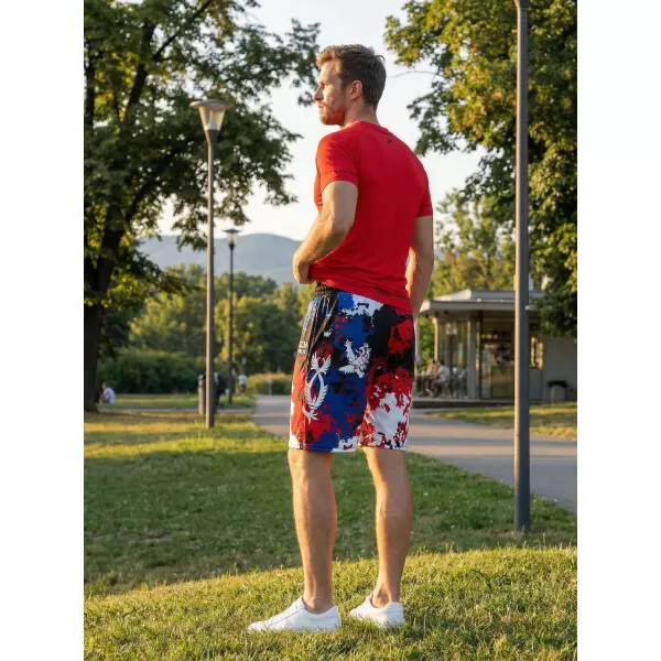  Férfi prémium funkcionális rövidnadrág zsebek nélkül ALTISPORT VOJ/ALM036KRA02 FOLTOK 