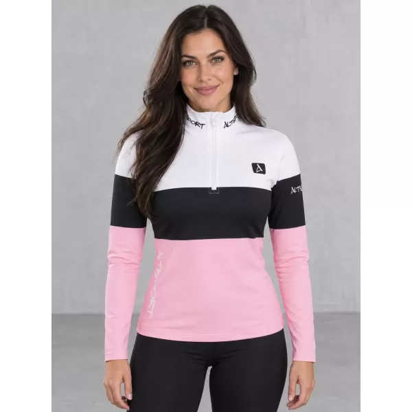  Női funkcionális Thermo pulóver prémium ALTISPORT VOJ/ALW051TER03 FEHÉR -DAGANAT 