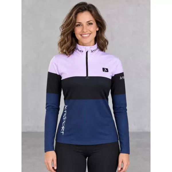  Női funkcionális Thermo pulóver prémium ALTISPORT VOJ/ALW051TER03 IBOLYA/KÉK 