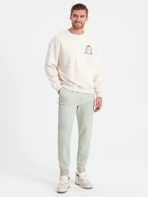 Nadrág OMBRE OM-PASK-0142 MENTA