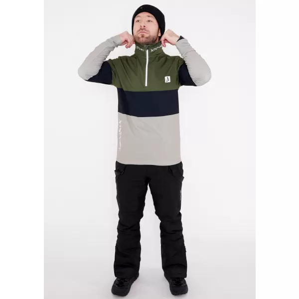  Férfi funkcionális Thermo pulóver prémium ALTISPORT VOJ/ALM051TER03 KHAKI 