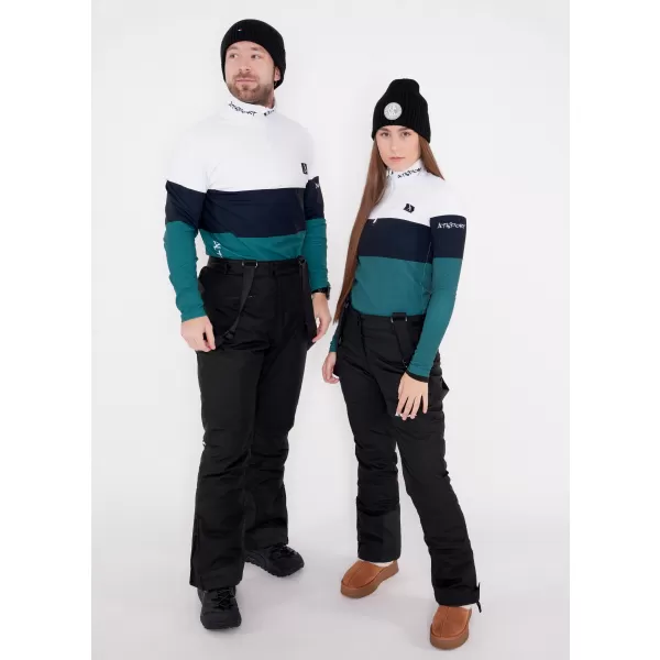  Női funkcionális Thermo pulóver prémium ALTISPORT VOJ/ALW051TER03 FEHÉR -ZÖLD 