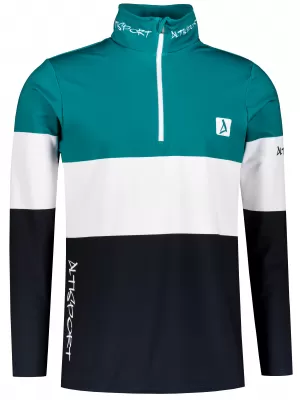 Férfi funkcionális Thermo pulóver prémium ALTISPORT VOJ/ALM051TER03 KEROZIN/FEKETE