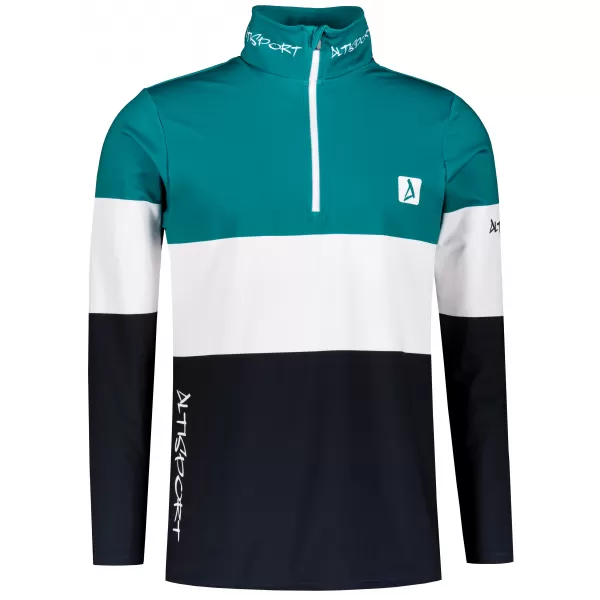  Férfi funkcionális Thermo pulóver prémium ALTISPORT VOJ/ALM051TER03 KEROZIN/FEKETE 
