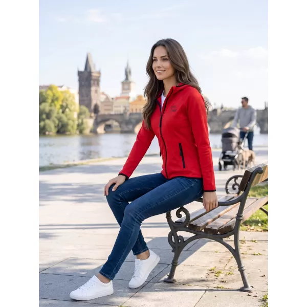  Női funkcionális sportpulóver ALTISPORT ALW056418 PIROS 