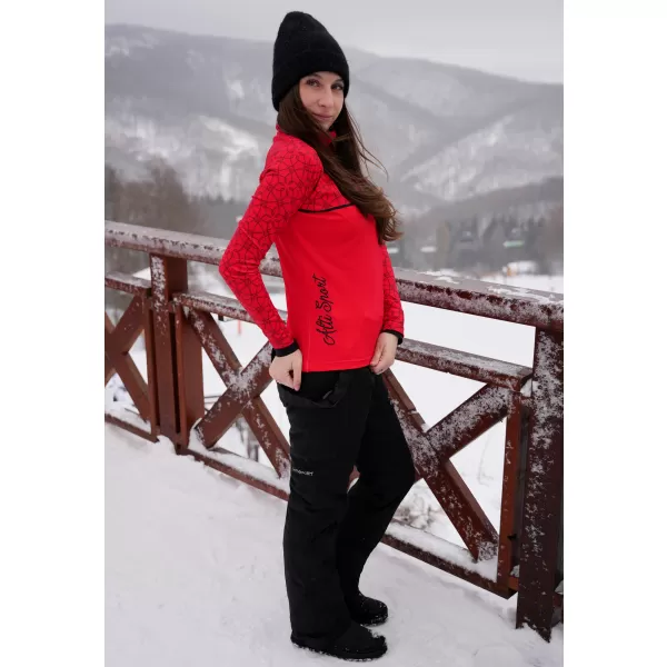  Női funkcionális Thermo pulóver prémium ALTISPORT VOJ/ALW053TER03 PIROS 