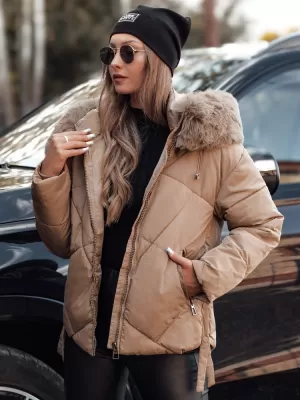 Női kabát DSTREET MODIVA TY4725 KHAKI