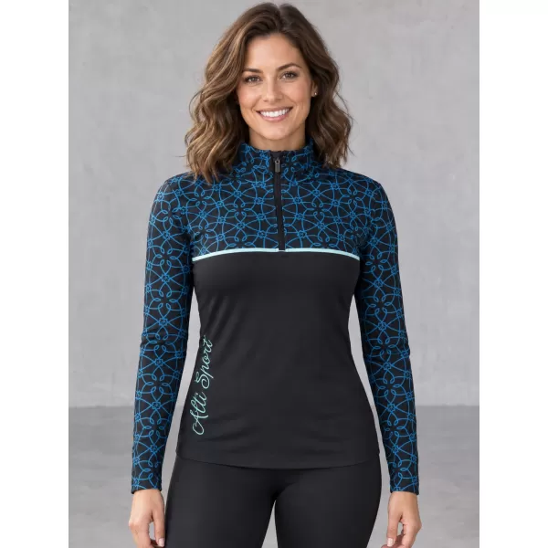  Női funkcionális Thermo pulóver prémium ALTISPORT VOJ/ALW053TER03 FEKETE -BLUE 