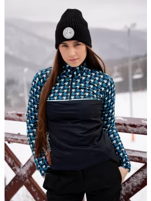 Női funkcionális Thermo pulóver prémium ALTISPORT VOJ/ALW048TER03 FEKETE -BLUE