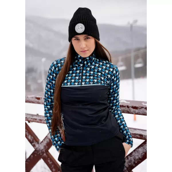  Női funkcionális Thermo pulóver prémium ALTISPORT VOJ/ALW048TER03 FEKETE -BLUE 