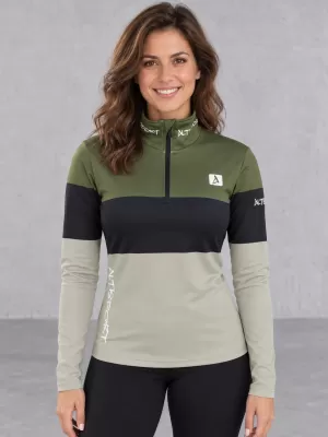 Női funkcionális Thermo pulóver prémium ALTISPORT VOJ/ALW051TER03 KHAKI
