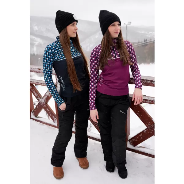  Női funkcionális Thermo pulóver prémium ALTISPORT VOJ/ALW048TER03 FEKETE -BLUE 