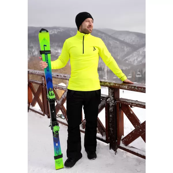  Férfi funkcionális Thermo pulóver prémium ALTISPORT VOJ/ALM000TER03 NEONSÁRGA 