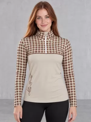 Női funkcionális Thermo pulóver prémium ALTISPORT VOJ/ALW048TER03 BARNA