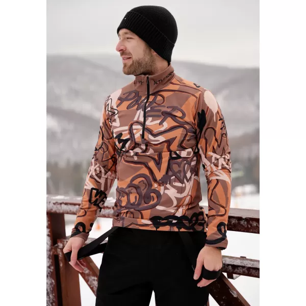  Férfi funkcionális Thermo pulóver prémium ALTISPORT VOJ/ALM054TER03 BARNA 