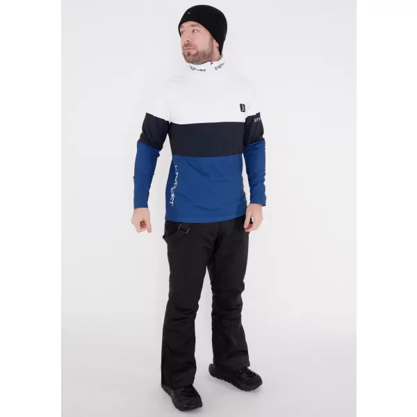  Férfi funkcionális Thermo pulóver prémium ALTISPORT VOJ/ALM051TER03 FEHÉR -BLUE 