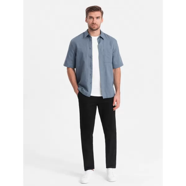  Nadrág OMBRE OM-PACP-0186 FEKETE 