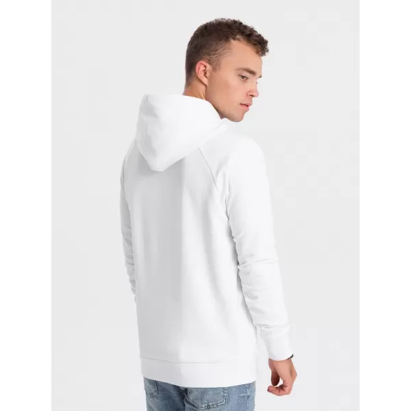  Férfi pulóver OMBRE OM-SSPS-0153 FEHÉR 