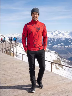 Férfi funkcionális Thermo pulóver prémium ALTISPORT VOJ/ALM052TER03 PIROS