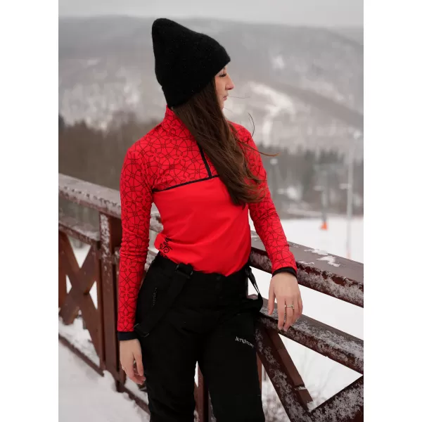  Női funkcionális Thermo pulóver prémium ALTISPORT VOJ/ALW053TER03 PIROS 