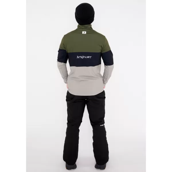  Férfi funkcionális Thermo pulóver prémium ALTISPORT VOJ/ALM051TER03 KHAKI 
