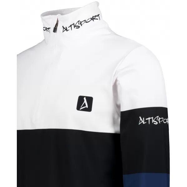  Férfi funkcionális Thermo pulóver prémium ALTISPORT VOJ/ALM051TER03 FEHÉR -BLUE 