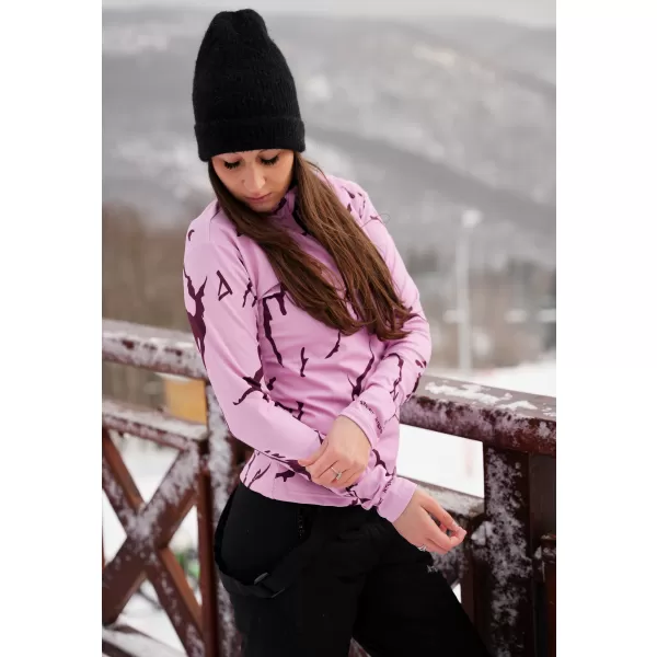  Női funkcionális Thermo pulóver prémium ALTISPORT VOJ/ALW052TER03 RÓZSASZÍN 