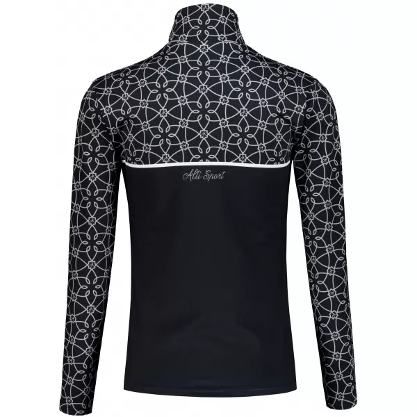 Női funkcionális Thermo pulóver prémium ALTISPORT VOJ/ALW053TER03 FEKETE -FEHÉR 