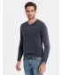 Férfi pulóver OMBRE OM-SWOS-0108 SÖTÉTKÉK
