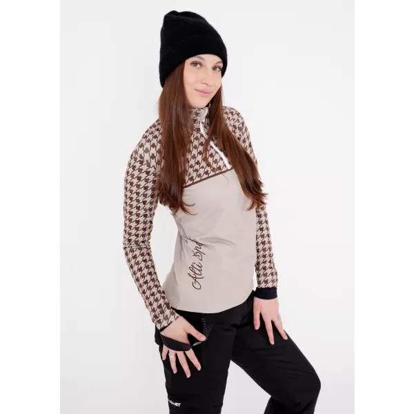  Női funkcionális Thermo pulóver prémium ALTISPORT VOJ/ALW048TER03 BARNA 