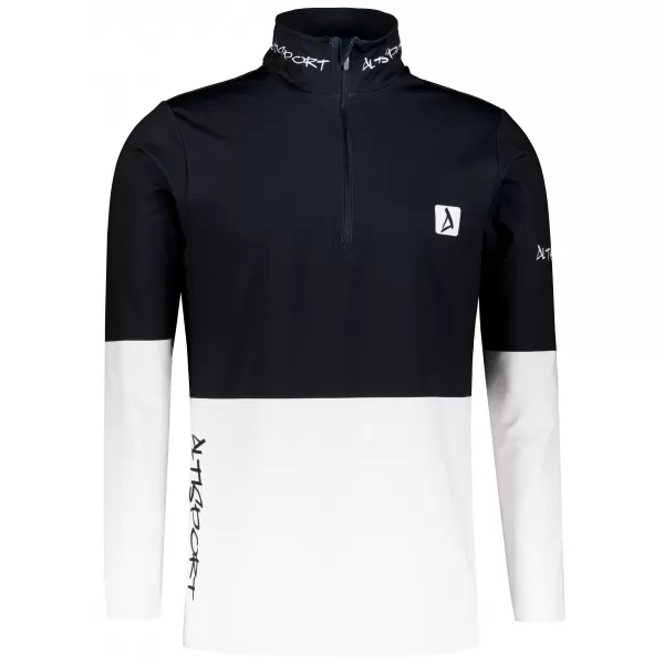 Férfi funkcionális Thermo pulóver prémium ALTISPORT VOJ/ALM051TER03 FEKETE -FEHÉR 