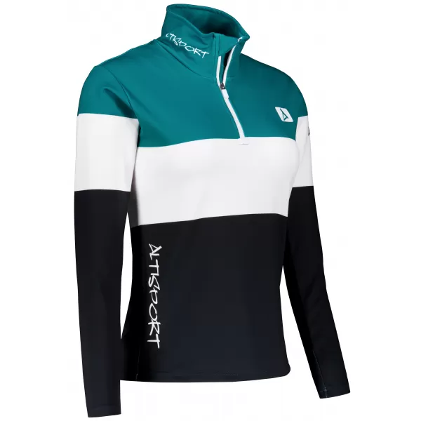  Női funkcionális Thermo pulóver prémium ALTISPORT VOJ/ALW051TER03 KEROZINFEKETE 
