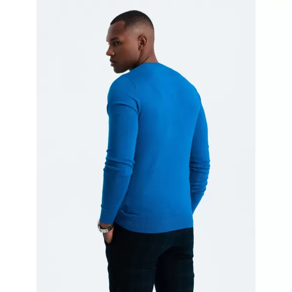  Férfi pulóver OMBRE OM-SWBS-0107 KÉK 