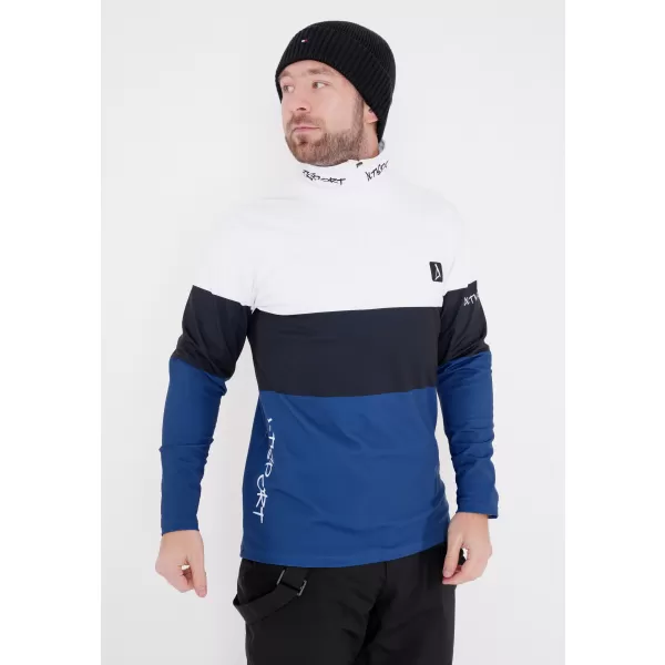 Férfi funkcionális Thermo pulóver prémium ALTISPORT VOJ/ALM051TER03 FEHÉR -BLUE 