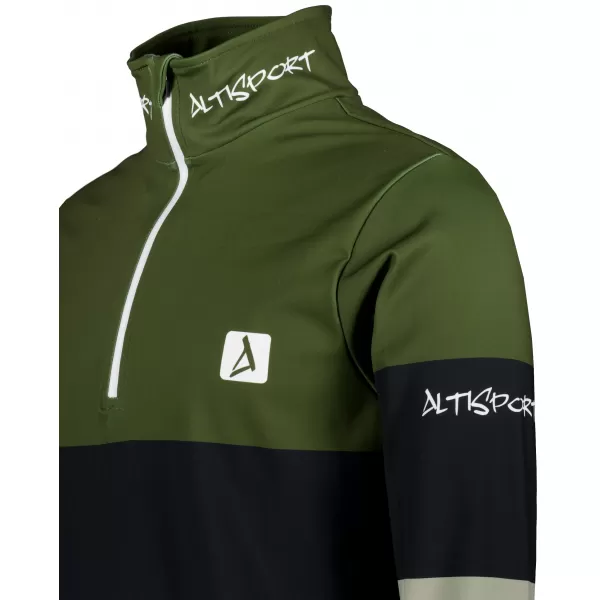  Férfi funkcionális Thermo pulóver prémium ALTISPORT VOJ/ALM051TER03 KHAKI 