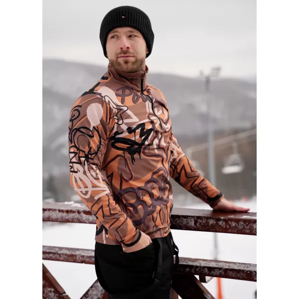  Férfi funkcionális Thermo pulóver prémium ALTISPORT VOJ/ALM054TER03 BARNA 