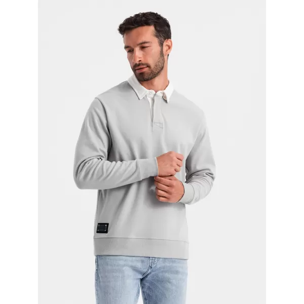  Férfi pulóver OMBRE OM-SSNZ-0132 HAMU 