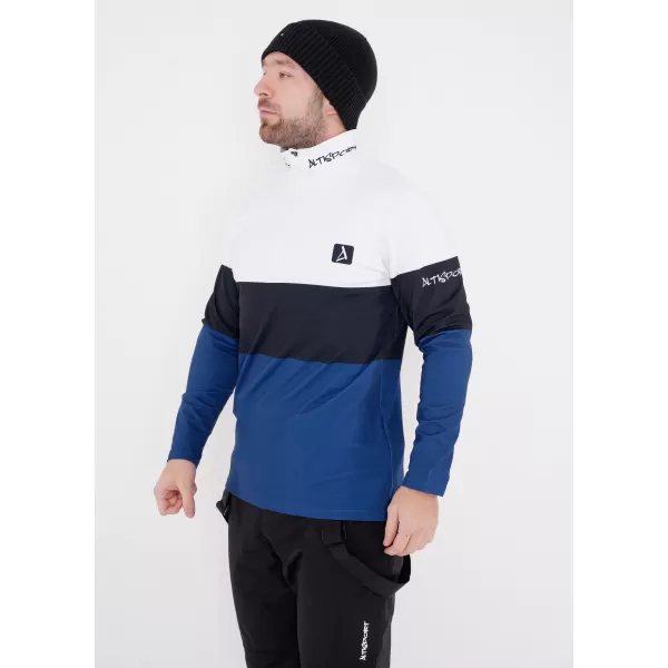  Férfi funkcionális Thermo pulóver prémium ALTISPORT VOJ/ALM051TER03 FEHÉR -BLUE 