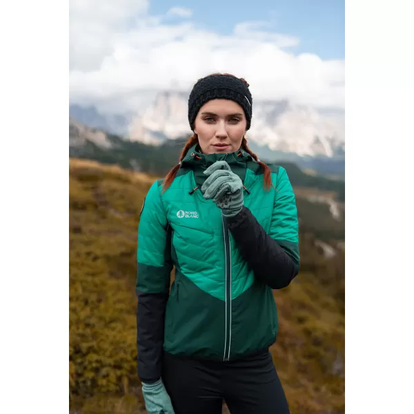 Női sportdzseki NORDBLANC ICEBERGS NBWJL8112 SÖTÉTZÖLD 