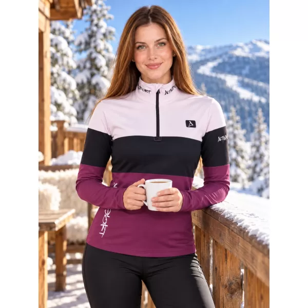  Női funkcionális Thermo pulóver prémium ALTISPORT VOJ/ALW051TER03 BURGUNDIA 