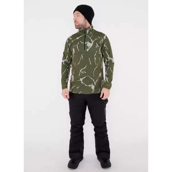  Férfi funkcionális Thermo pulóver prémium ALTISPORT VOJ/ALM052TER03 KHAKI 