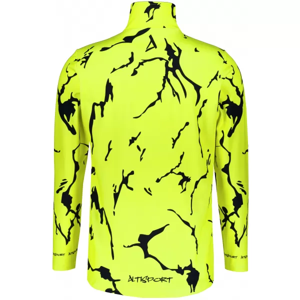  Férfi funkcionális Thermo pulóver prémium ALTISPORT VOJ/ALM052TER03 NEONZÖLD 