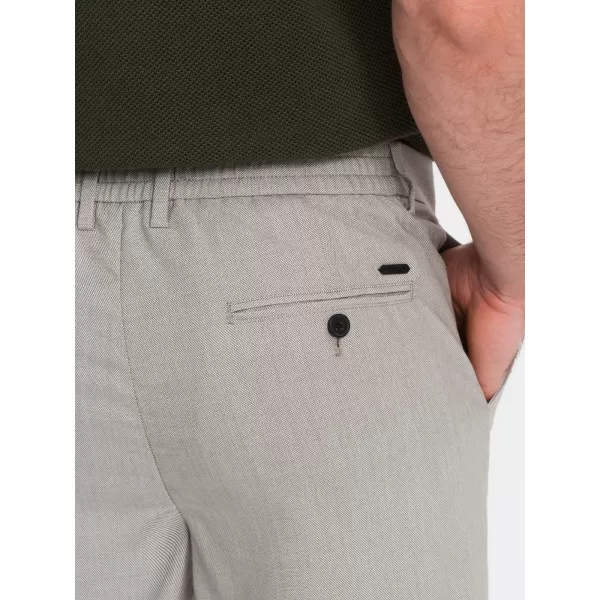  Nadrág OMBRE OM-PACP-0157 VILÁGOSSZÜRKE 