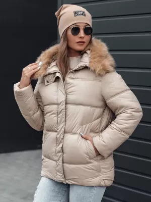 Női kabát DSTREET NORDKOLL TY4710 KHAKI