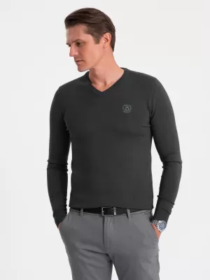 Férfi pulóver OMBRE OM-SWBS-0107 GRAFIT