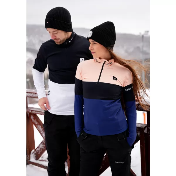  Női funkcionális Thermo pulóver prémium ALTISPORT VOJ/ALW051TER03 NARANCSSÁRGA/KÉK 