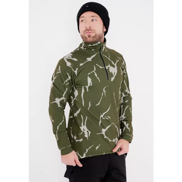  Férfi funkcionális Thermo pulóver prémium ALTISPORT VOJ/ALM052TER03 KHAKI 