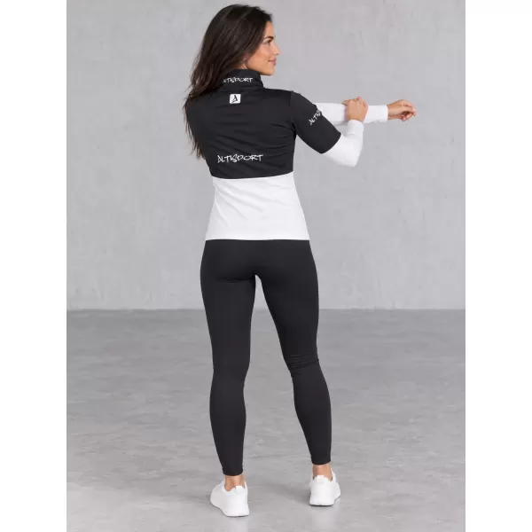  Női funkcionális Thermo pulóver prémium ALTISPORT VOJ/ALW051TER03 FEKETE -FEHÉR 