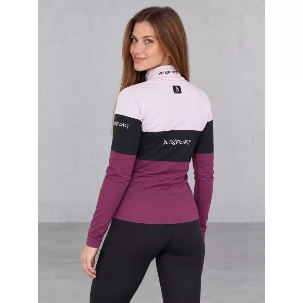  Női funkcionális Thermo pulóver prémium ALTISPORT VOJ/ALW051TER03 BURGUNDIA 